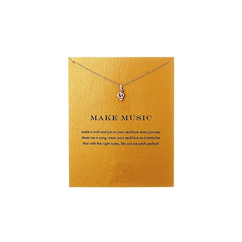 Music Note necklace, Treble Clef, Jewellery Gift for Her