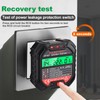 VOBOR Steckdosentester mit RCD-Prüfung und LCD-Voltage-Display, 6 Arten von Fehlerdiagnose,