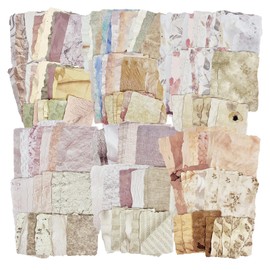 PRSTINCOL 168 Sheets Scrapbook Paper and Embossed Textured Paper Assorted Set,Mixed Media Collage for Scrapbooking, Junk Journals, Card Making and Decoupage,3.5x5 Inch
