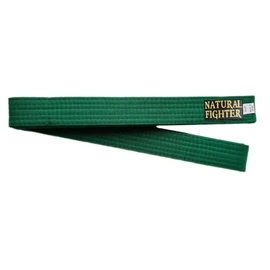 MMASPORT The Fight Evolution Karate Judo Aikido Taekwondo Belt for Martial Arts Cotton Basic (Green, 260)