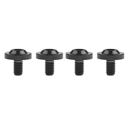 Wanyifa Titanium Bolt M6 10 15 20mm Torx T30 Screws for Bicycle Motorcycle Car Pack of 4 (M6x10mm, Black)