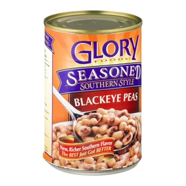 Glory Foods Seasoned Blackeye Peas, 15-Ounce (Pack of 12)