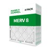 Mann+Hummel 16x20x1 MERV 8 Pleated HVAC AC Furnace Air Filters.