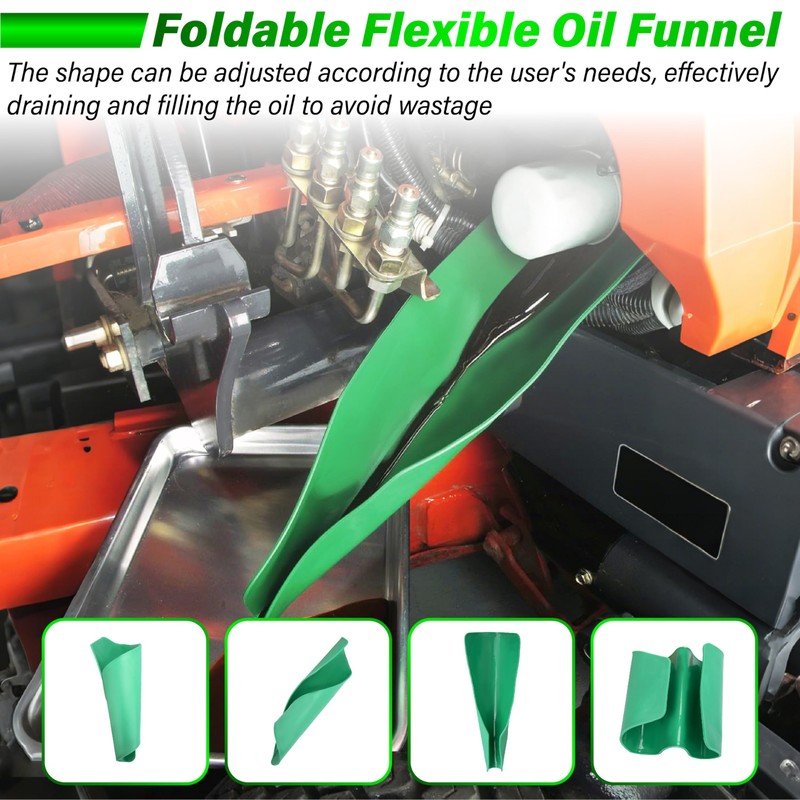 Flexible Oil Funnel, Foldable Form a Funnel, Reusable Flex Funnels