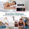 Netzu Loud Alarm Clock for Heavy Sleepers, Vibrating Alarm Clock