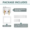 Washing Machine (Laundry) Outlet Box, Center Drain/Side Drain, Niikappu 1/2