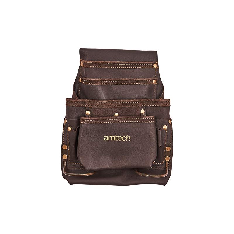 Amtech N0860 4 Pocket Heavy Duty Leather Tool Belt