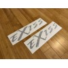 EXISS trailers Trailer Decals 12” (Set of 2) BLACK USA