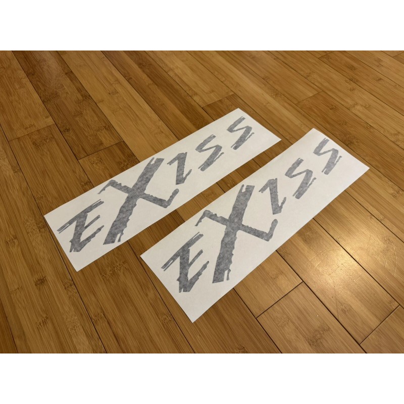 EXISS trailers Trailer Decals 12” (Set of 2) BLACK USA