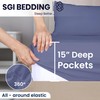 SGI bedding 34" King Split Top Flex Head Sheet Set