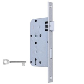 MS Beschläge Mortice Lock Square Edged 235 mm x 20 mm Mortice Lock Backset 55 mm Metal Lock Door Lock Interior Door Lock (Deadlock, DIN Right)