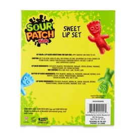 Taste Beauty Sour Patch Kids Sweet Lip Set ~ Flavored Lip Balm & Gloss (6) NIB