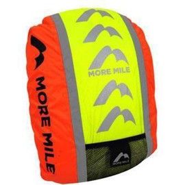 More Mile High Visibility Water-Resistant Backpack Cycle Cover, Weatherproof Reflective Rucksack Cover