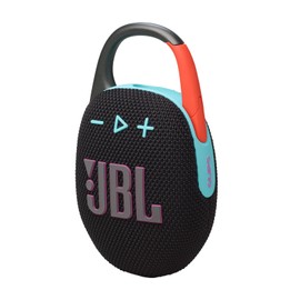 JBL Clip 5 Bluetooth Speaker and divvi! Protective Case - Black Orange