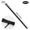 100 Pack Reusable Cable Ties Black 200mm×7.6mm Heavy Duty Strong