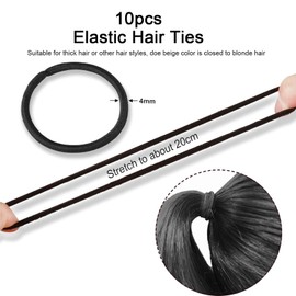 AWAVM 40pcs Hair Pins with 20pcs Invisible Hair Nets &10pcs Hair Bands,Elastic Edge Mesh Hair Nets for Bun in Individual Package,U Shape Bobby Pins for Ballet Dancers Nurse Women