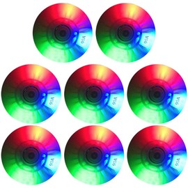 Gazaar 8 piezas de ruedas de patín en línea con 16 rodamientos, ruedas LED que se iluminan, ruedas para patines al aire libre y en interiores