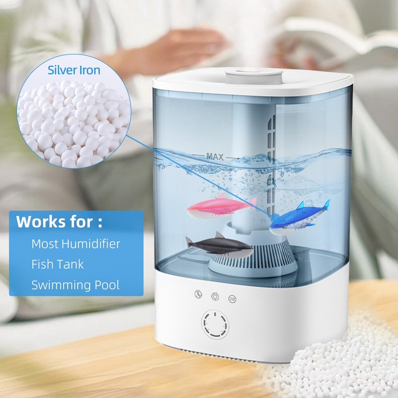 Humidifier Cleaner Fish 6 Pack,Humidifiers Fish Tanks Cleaner,Warm&Cool Most Humidifiers