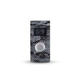 MightySkins Carbon Fiber Skin Compatible with Ring Video Doorbell (2nd Generation) - Digital Camo | Protective, Durable Textured Carbon Fiber Finish | Easy to Apply
