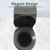 Aünsffer Round Toilet Seat, 16.5inch, Soft Close Quiet, No Alam,