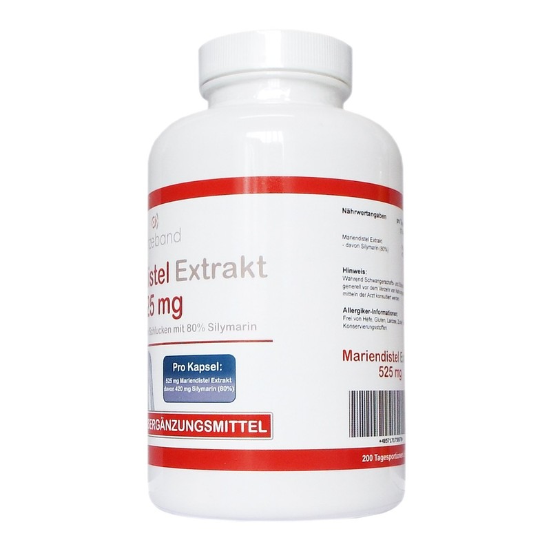 Milk Thistle Extract Vegetarian Capsules 525 mg – 80% Silymarin
