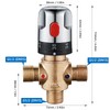 kisimixer Thermostatic Mixing Valve for Shower System Water Temperature Control