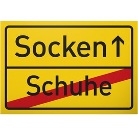 DankeDir! Bitte Schuhe ausziehen - Sign 30 x 20 cm - Gift Idea Party Decoration Gift Colleagues Friends Party - Funny Saying Sign Door Sign Birthday Gift Wall Decoration