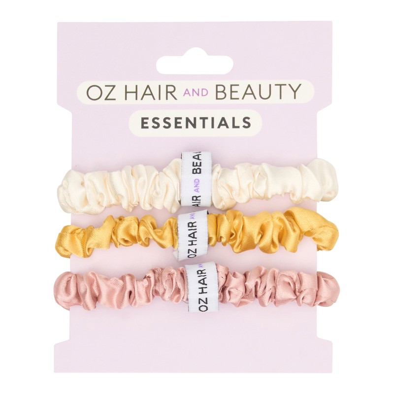 Oz Essentials Small Scrunchie Trio Set - Neutrals
