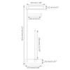 Miyili Bathroom Lavatory Toilet Tissue Roll Holder Stainless Steel Freestanding