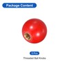 QUARKZMAN Pack of 5 Threaded Ball Knobs, M6 Female Thread