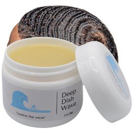 Deep Dish Wave Pomada 100% Pura Y Natural Para Ondas 360 - Crema Capilar Orgánica Para Ondas Para Hombres - Manteca Para Ondas Perfectas 360 (59 Ml)