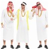 Sheikh Costume Men, 10 Pieces Arab Costume Men's Set with