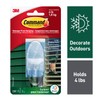 Large Clear Window Hook, with Outdoor Strips ,1 Count
