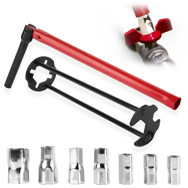 QOUBNIC Faucet Wrench 8-17mm Tap Installation Tool Sink Tap Wrench