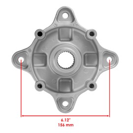 Caltric 2 Rear Wheel Axle Hub Compatible with Polaris Rzr 800 Efi 2008-2014 / Rzr S 4 800 2008-2014