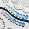 JODSONE 9 Blue Jelly Colors Gel Nail Polish Set Coarse