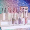 Liquid Chameleon Eyeshadow, Metallic Changing Liquid Eyeshadow, Long-Lasting & Waterproof