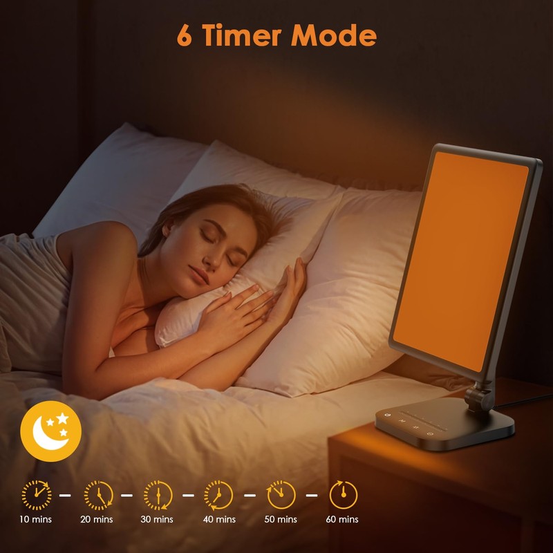 RICIAL Sun Lamp, 12000 Lux UV-Free Light Therapy Lamp with