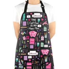 VAMSII Crafter Gift Crafting Love Apron With Pockets Sewing Lover Gift DIY Hobby Gift (Crafting Love A C)