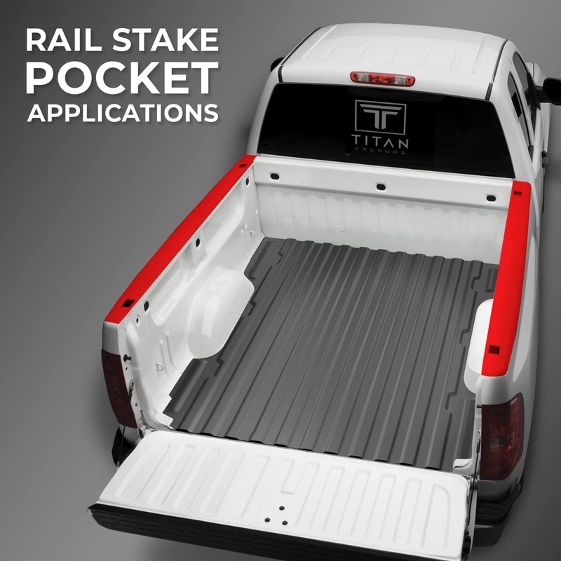 TITAN ANCHORS Retractable Truck Bed Tie Down Anchors Compatible with