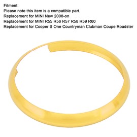 Key Fob Cover, Akozon Aluminium Smart Cover for Key Ring Replacement for Mini R55 R56 R57 R58 R59 R60 (Gold)