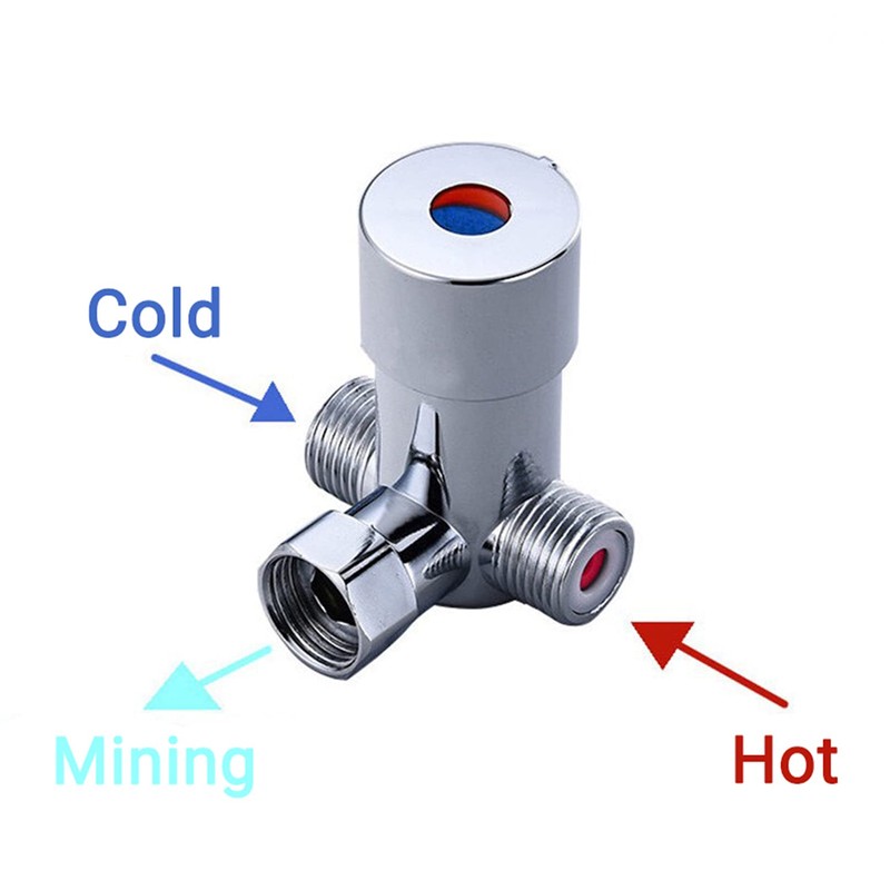 G1/2 Water Temperature Mixing Valve for Automatic Sensor Faucet,With 1/2NPT