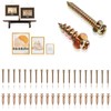 laffeya Double Headed Screws, Bear Claw Screw Hanger, Picture Screws