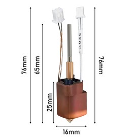 Creality Ender 3 V3 KE Ceramic Heating Block Kit, 3D Printer Hot End Kit 300°C High Temperature High Speed All Metal Print Head Creality Ceramic Heating Block Kit Hotend for Ender 3 V3 KE