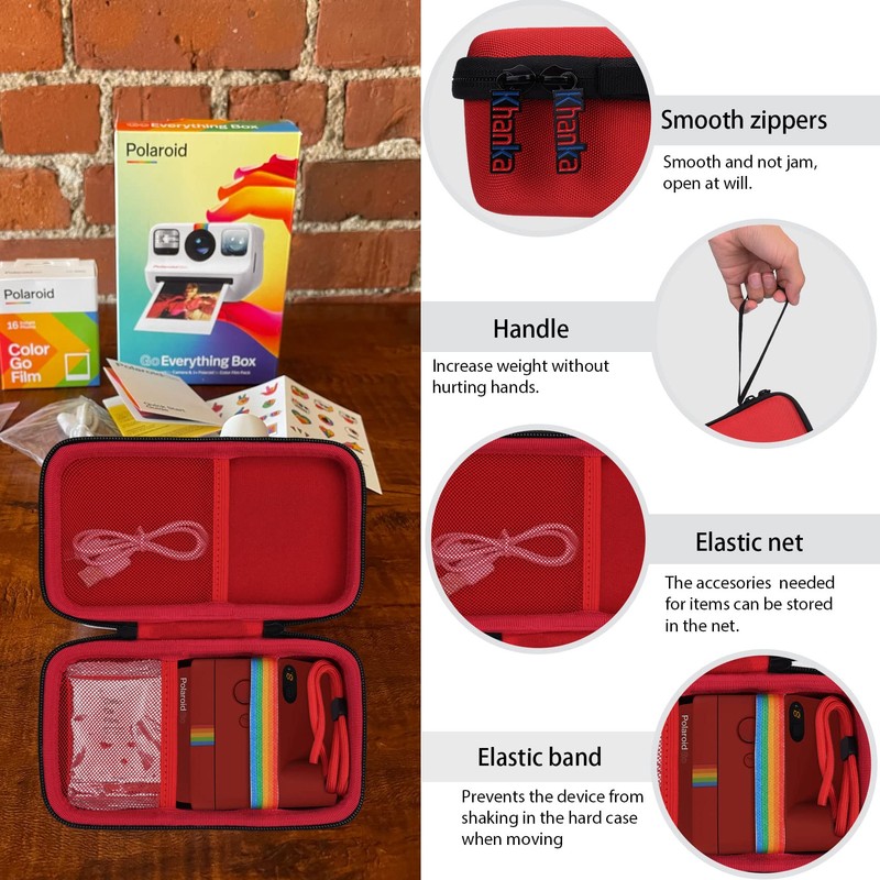 Khanka - Funda rígida de repuesto para cámara Polaroid Go