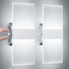 ChangM Modern Wall Sconces Set of Two, 12W Acrylic Led