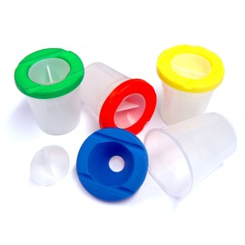 Major Brushes Childrens Non Spill Paint Pots Set of 4