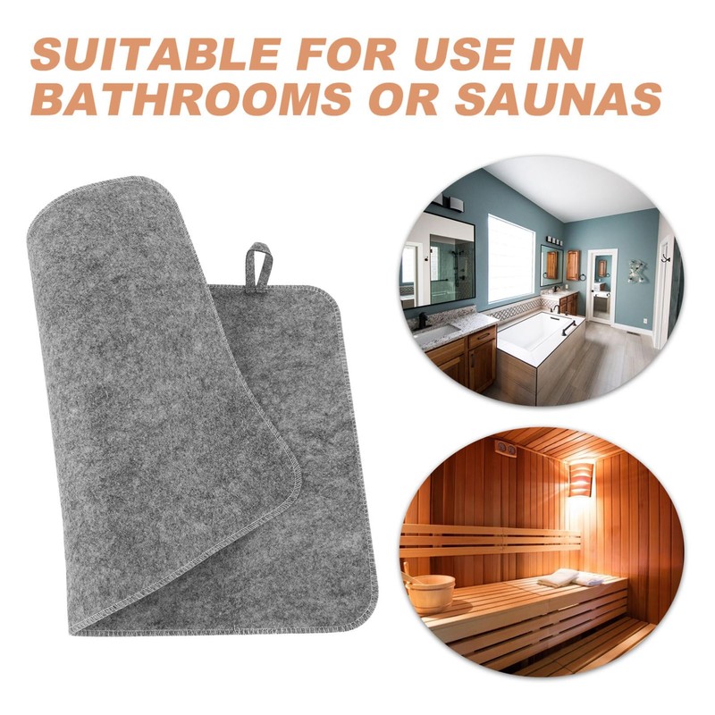 Beavorty Sauna Accessories Felt Sauna Mat Insulation Pad Heat-Resistant Durable