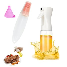 EndbAg Ölsprüher Ölspray zum kochen Öl Sprühflasche Multifunktional Oil Sprayer Olivenölsprühflasche 200 ml für Küche Fritteuse Salat Backen Grillen Pasta, mit Pinsel, Trichter