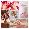 Flezoo Red Ribbon 1 1/2inch, 25 Yards Satin Craft Ribbon,